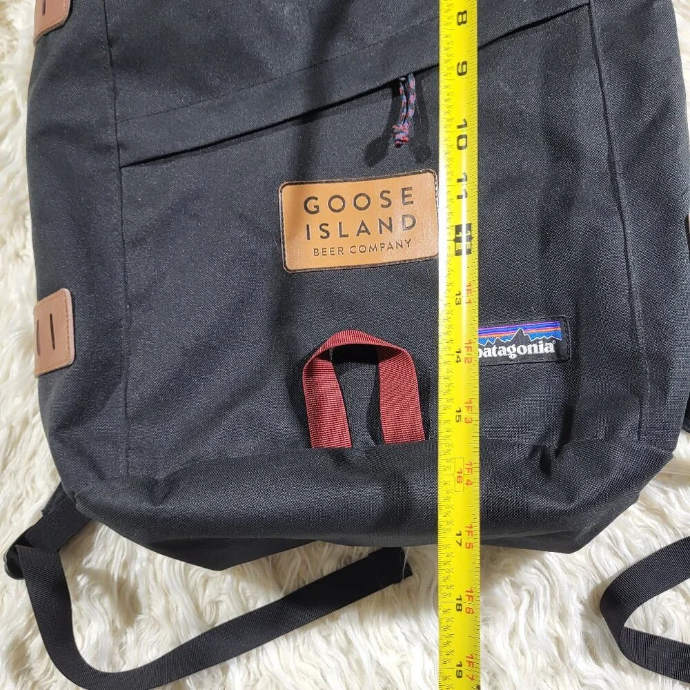 Patagonia * Goose Island Black Backpack Durable Outdoor Design - Picture 13 of 15